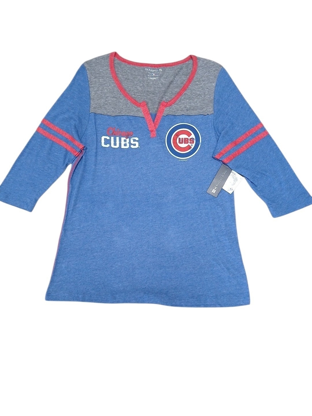 Chicago Cubs MLB Women's 3/4-Sleeve Raglan Size XL #239